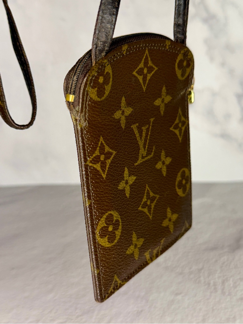 Louis Vuitton Monogram Pochette Secret Vintage Mini Crossbody Pouch Bag - Picture 7 of 15